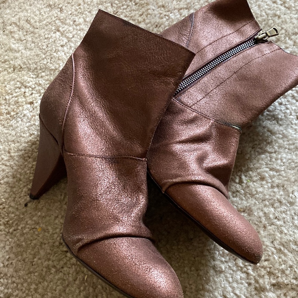 Billy Reid Gold Boots 7.5
